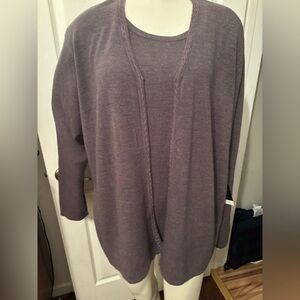 Sag Harbor mock twin set NWT 2XL